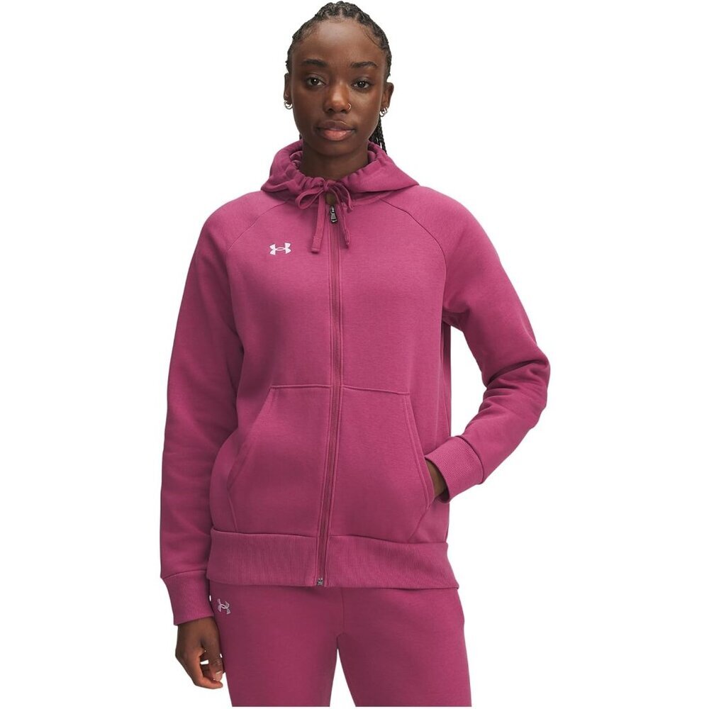 Women's Fleece Hoodie Full Zip Cotton Blend Warm Casual Medium